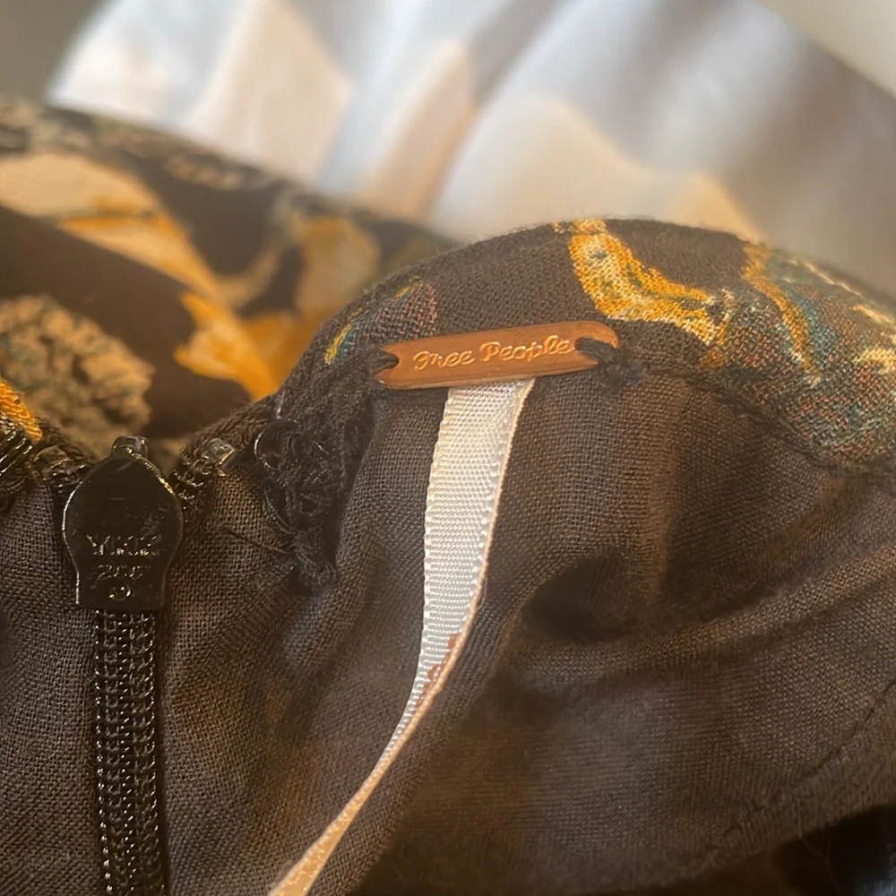 Free People Halter Top One Piece Jumpsuit Black Combo Size 4 - Picture 10 of 10